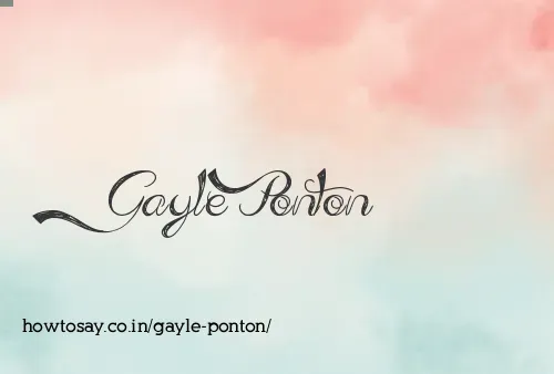 Gayle Ponton