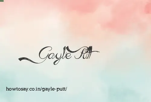 Gayle Putt