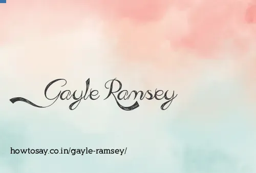 Gayle Ramsey