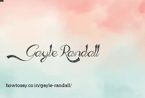 Gayle Randall