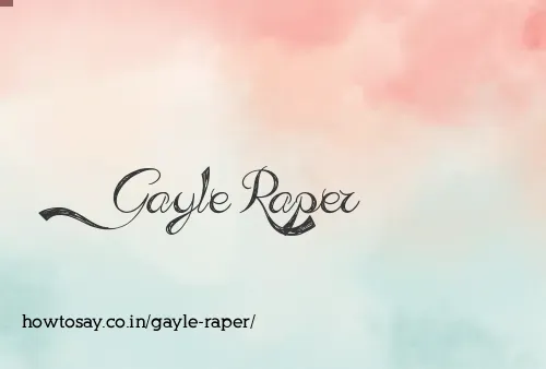 Gayle Raper