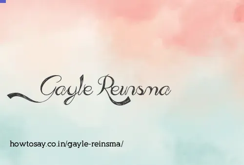 Gayle Reinsma