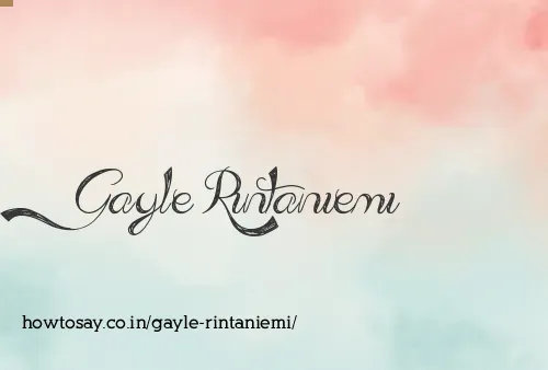 Gayle Rintaniemi