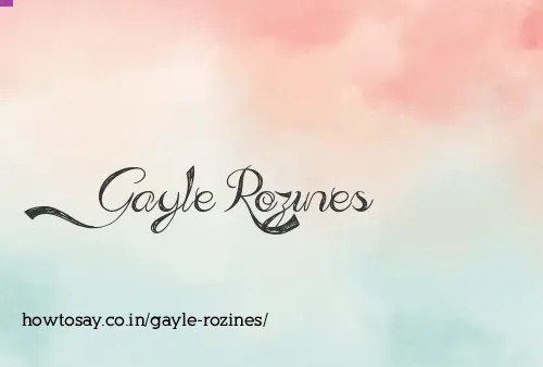Gayle Rozines