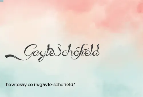 Gayle Schofield