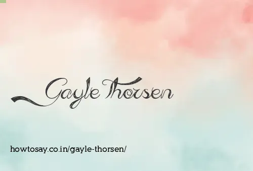 Gayle Thorsen