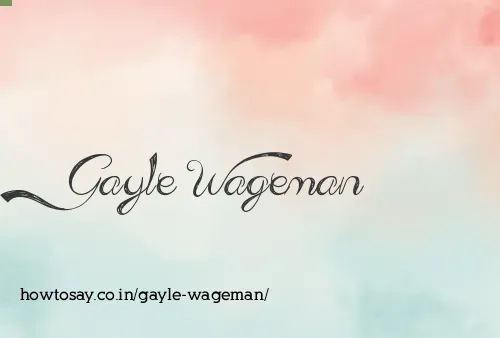 Gayle Wageman