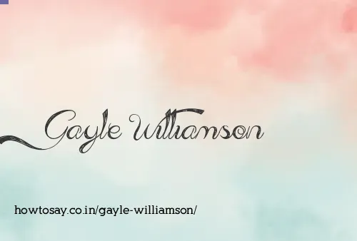 Gayle Williamson