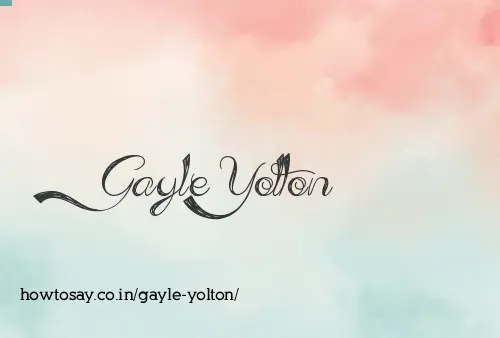 Gayle Yolton