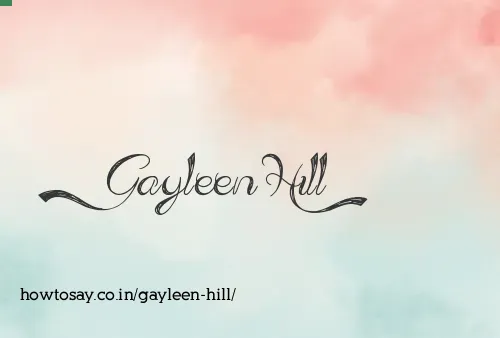 Gayleen Hill