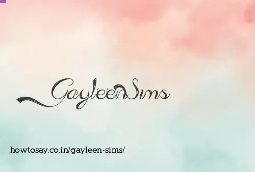 Gayleen Sims