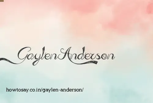 Gaylen Anderson