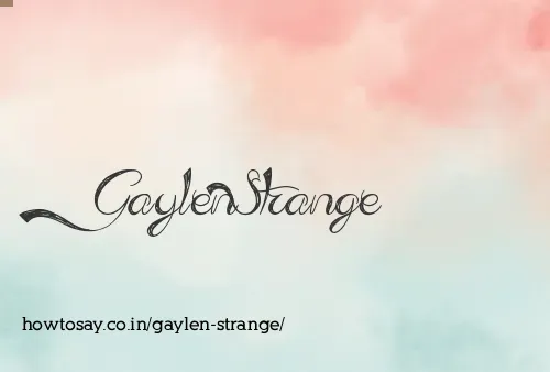 Gaylen Strange