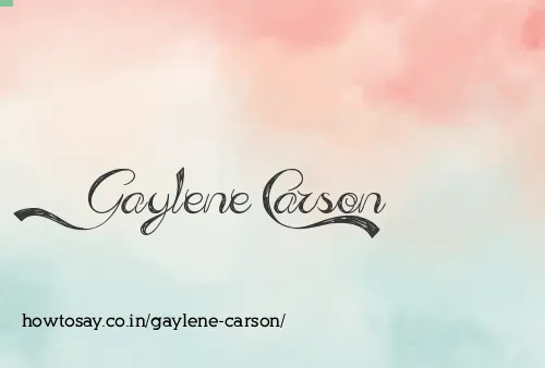 Gaylene Carson