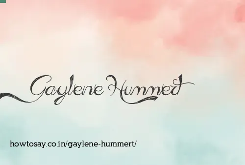 Gaylene Hummert