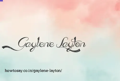 Gaylene Layton
