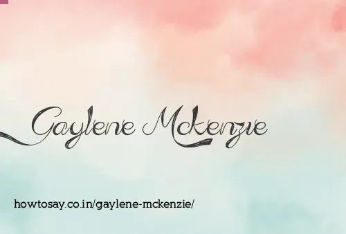 Gaylene Mckenzie
