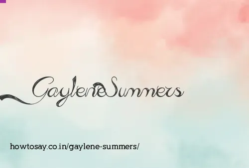 Gaylene Summers