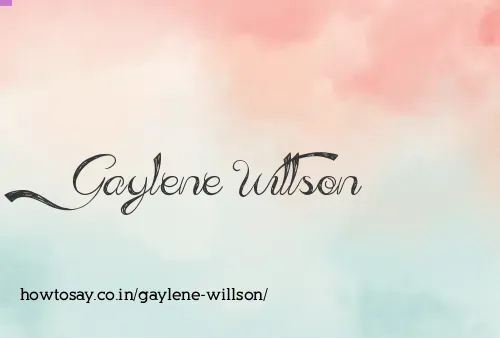 Gaylene Willson