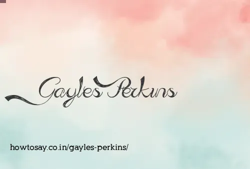 Gayles Perkins