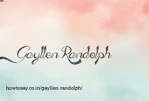 Gayllen Randolph
