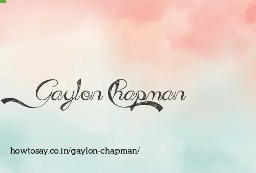 Gaylon Chapman