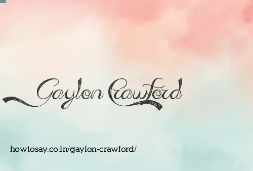 Gaylon Crawford