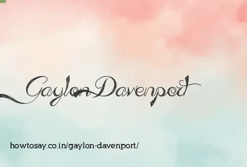 Gaylon Davenport