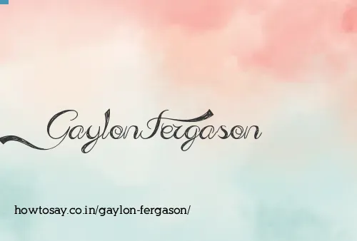 Gaylon Fergason
