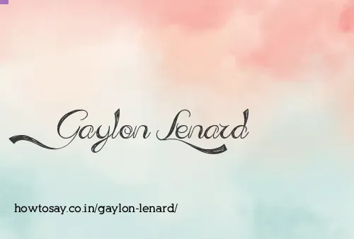 Gaylon Lenard