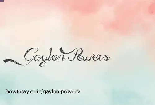 Gaylon Powers
