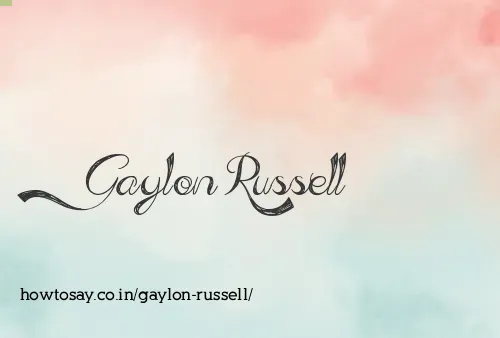 Gaylon Russell