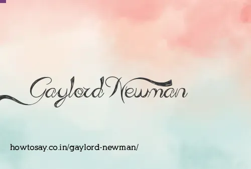 Gaylord Newman