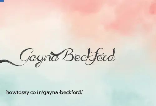Gayna Beckford