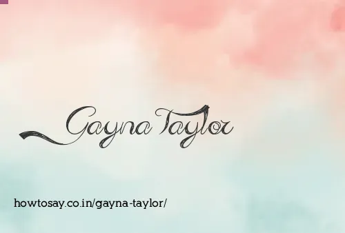 Gayna Taylor