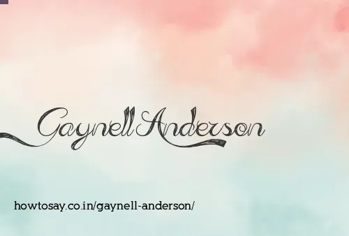 Gaynell Anderson