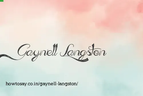 Gaynell Langston