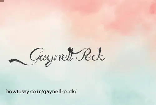 Gaynell Peck