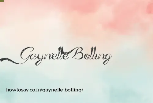 Gaynelle Bolling