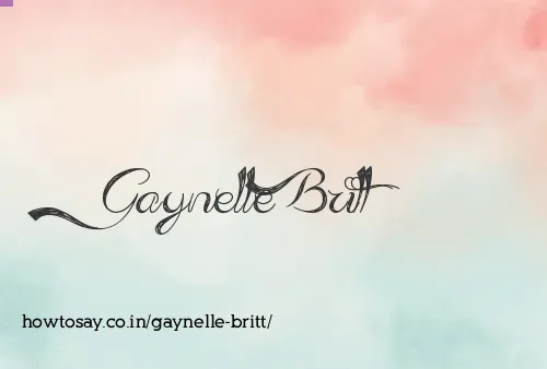 Gaynelle Britt
