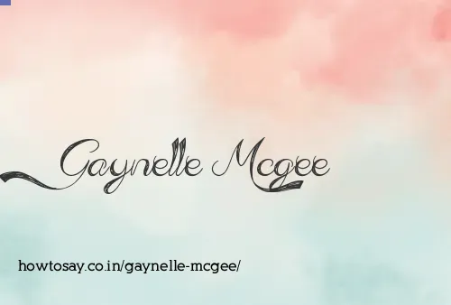 Gaynelle Mcgee
