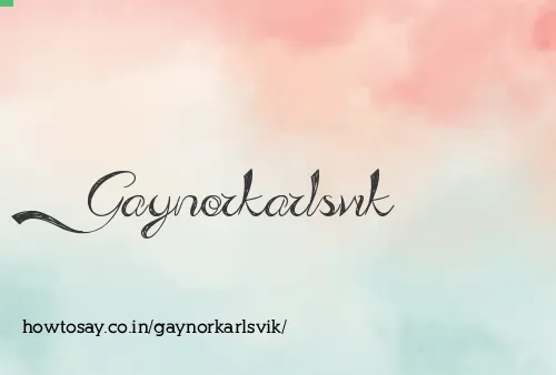 Gaynorkarlsvik