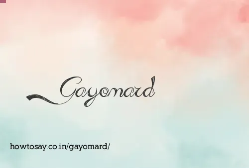 Gayomard