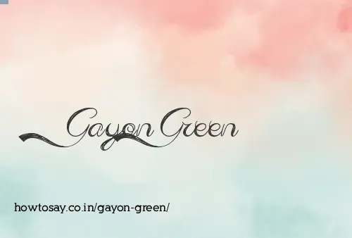 Gayon Green