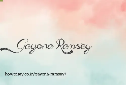 Gayona Ramsey