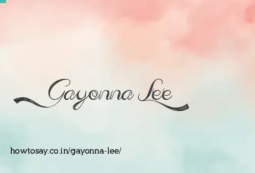 Gayonna Lee