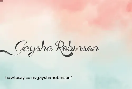 Gaysha Robinson