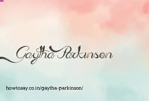 Gaytha Parkinson