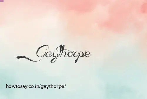 Gaythorpe