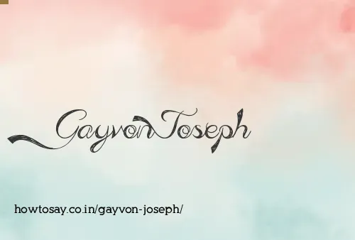 Gayvon Joseph